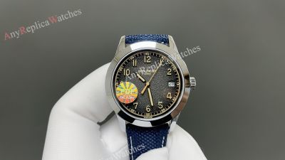 PDF Patek Philippe Calatrava 40*8.5mm 26-330 Movement Black/Blue Grainy Dial Watch